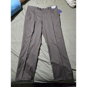 NWT Hart Schaffner And Marx 100% Wool Chicago Fit Brown Slacks 42 R *flaws*